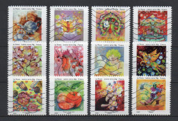 - FRANCE Adhésifs N° 901/12 Oblitérés - Série Complète LES PETITS BONHEURS 2013 (12 Timbres) - - Used Stamps