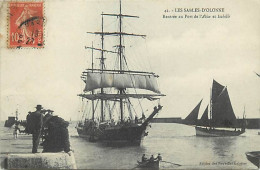 - Vendée -ref-F280- Sables D Olonne - Rentrée Au Port De L " Alice Et Isabelle "- 3 Mâts - Bateaux - - Sables D'Olonne