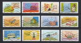 - FRANCE Adhésifs N° 965/76 Oblitérés - Série Complète ENVIRONNEMENT 2014 (12 Timbres) - - Used Stamps