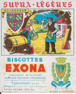 BUVARD ANNES  50's NEUF  BISCOTTES EXONA BOURGOGNE - Biscotti