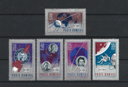 Romania 1967 Space Y.T. 2273/2277  ** - Unused Stamps
