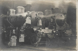 Carte Photo Locomotives / Trains. Cliché Chandioux CHALON SUR SAONE - Sonstige & Ohne Zuordnung