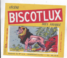BUVARD ANNES  50's NEUFBISCOTTES BIQCOTLUX CHAMPROSAY LION DE L'ATLAS - Zwieback
