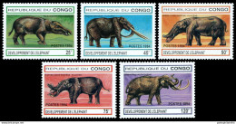 Congo 1994 "Elephants Evolution", Prehistoric Animals, Mammoth - Vor- U. Frühgeschichte