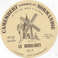 ETIQUETTE NEUVE FROMAGE  ANNES  50's CAMEMBERT LE MOULINET MANCHE - Käse