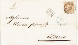LAC D’Anvers Vers Paris 1873 Port Du Passage De Frontière Erquelines - 1869-1883 Leopold II
