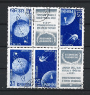 Romania 1957 Satellites Tête-Bèche Y.T. A 70+72 (0) - Gebruikt