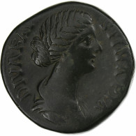 Diva Faustina II, Sesterce, 176-180, Rome, Bronze, TB+, RIC:1715 - Les Antonins (96 à 192)