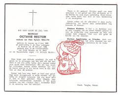 DP Octavie Rector ° Leuven 1882 † Kortrijk 1968 X Sylvain Wallyn // Druk Menen - Devotion Images