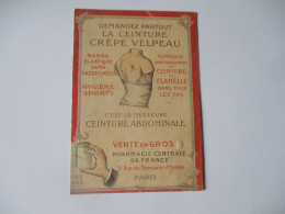 CEINTURE CREPE VELPEAU PETIT DEPLIANT ILLUSTRE - Publicités