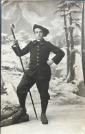 Carte Photo Ancienne Chasseurs Alpins Chambery 1914 - Krieg, Militär