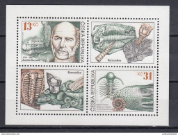 Czech 1999:  Prehistoric Animals, Trilobites, JOACHIM BARRANDE, Paleontologist, Fossils - Préhistoriques