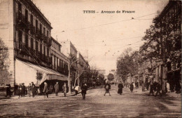 N°4310 W -cpa Tunis -avenue De France- - Tunesië