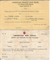 Kriegsgefangenenpost Prisonnier De Guerre  1940/45 American Red Cross Stalag VIII A Gorlitz Reçus De Colis - Documents