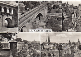 Luxembourg Belle Multi-vues De La Ville Pont Adolphe Citadelle St-Esprit - Luxemburg - Stad