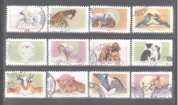 France Autoadhésifs Oblitérés N°2242/2253 (Série Complète : Tendres Animaux) (cachet Rond) - Used Stamps