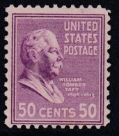 William Howard Taft (1857-1930), 27th President Of The USA - 1938 - Unused Stamps