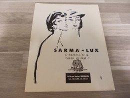 Reclame Advertentie Uit Oud Tijdschrift 1959 - SARMA-LUX Bruxelles - Reclame