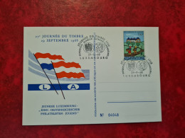 LETTRE / CARTE Luxembourg 1968 JOURNEEDU TIMBRE JEUNESSE AUTRICHE LUXEMBOURG - Autres & Non Classés