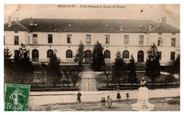 Mirecourt - Ecole Normale Et Statue De Pasteur (Testart éditeur) - Mirecourt