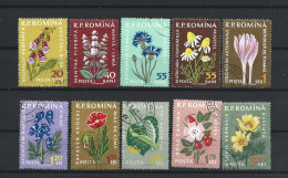 Romania 1959 Flowers  Y.T. 1652/1661 (0) - Gebruikt