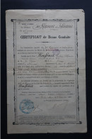 Certificat De Bonne Conduite Du 46eme Régiment D'Infanterie 1893 Fontainebleau - Documents