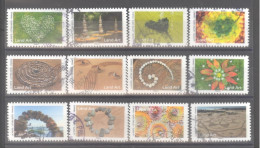 France Autoadhésifs Oblitérés N°2375/2386 (Série Complète : Land Art) (cachet Rond) - Usados