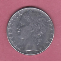 Italia, 1978- 100 Lire ( Large Type)- Acmonital- Obverse Allegory Of Italian Repubblic. Reverse Goddess Minerva- - 100 Liras
