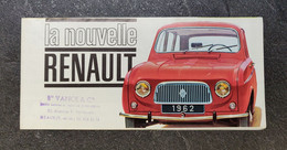 Dépliant La Nouvelle Renault - Renault 4 - 1962 - Reclame