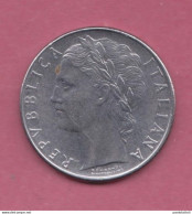 Italia, 1979- 100 Lire ( Large Type)- Acmonital- Obverse Allegory Of Italian Repubblic. Reverse Goddess Minerva - 100 Liras