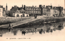 CPA N°42 QUIMPER " Quai De L'Odet" Et Lavandières. Edit: L.L. Levy Fils Paris - Quimper