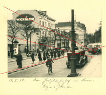 Orig. Foto Januar 1938 Blick Auf Hauptbahnhof Bahnhof Bonn, Oldtimer, Wicküler Reklame, Menschen - Bonn