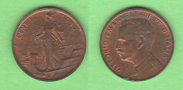 Italia Regno 1 Centesimo 1917 Prora Italie Italy Cent K 40 Rame Rosso - 1900-1946 : Victor Emmanuel III & Umberto II