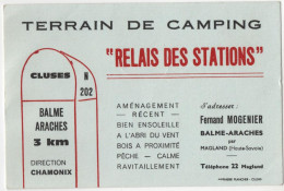 Terrain De Camping - Magland Cluses - Publicity - Autres & Non Classés