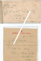 Prisonnier De Guerre  1940/45  Avis De Libération Par American Red Cross . Bande De Censure Ouvert Par LLY 2 Scan ! - Documents