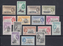 Falkland Islands Dependencies (FID) 1954 Definitives / Ships 15v+1v (1d Black & Sepia ** Mnh  (60068) - South Georgia