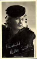 CPA Schauspielerin Maria Paudler, Portrait, Pelzmantel, Hut, Ross Verlag A 3018/1, Autogramm - Acteurs