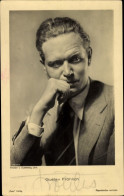 CPA Schauspieler Gustav Fröhlich, Portrait, Ross, Autogramm - Actors