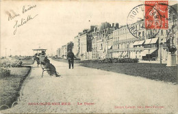 62 - Boulogne Sur Mer - La Digue - Animée - Oblitération Ronde De 1910 - CPA - Voir Scans Recto-Verso - Boulogne Sur Mer