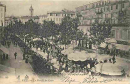 06 - Nice - Le Marché Du Cours - Animée - CPA - Oblitération Ronde De 1908 - Voir Scans Recto-Verso - Märkte