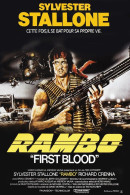 Cinema - Rambo - First Blood - Sylvester Stallone - Affiche De Film - CPM - Carte Neuve - Voir Scans Recto-Verso - Affiches Sur Carte
