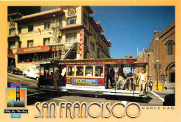Trains - Tramways - San Francisco - Cable Car - Passes In Front Of Chinatown - Etats-Unis - USA - United States - CPM -  - Tramways