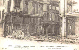 Reproduction CPA - Belgique - Anvers - Guerre 1914-18 - Maisons Brulées Près De La Place Verte - CPM Format CPA - Voir S - Antwerpen