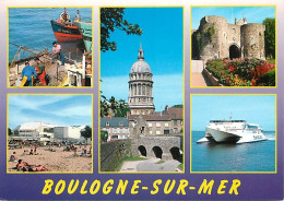 62 - Boulogne Sur Mer - Multivues - Hovercraft - Bateaux - CPM - Voir Scans Recto-Verso - Boulogne Sur Mer