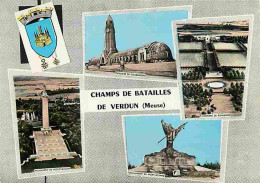 55 - Verdun - Champs De Bataille De Verdun 1914-1918 - Multivues - Blasons - Carte Neuve - CPM - Voir Scans Recto-Verso - Verdun