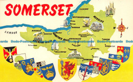 R153701 Somerset. Map - Monde