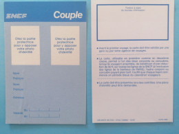 Sncf, Carte Couple - Other & Unclassified