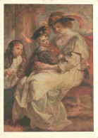 Art - Peinture - Pierre-Paul Rubens - Portrait D'Hélène Fourment Seconde Femme De Rubens Et De Ses Enfants - Carte De La - Paintings