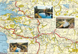 29 - Finistère - La Vallée De L'Aulne - Multivues - Carte Géographique Michelin - Voir Scans Recto Verso  - Other & Unclassified