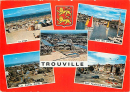 14 - Trouville - Multivues - Plage - Les Roches Noires - Automobiles - Blasons - Carte Neuve - CPM - Voir Scans Recto-Ve - Trouville